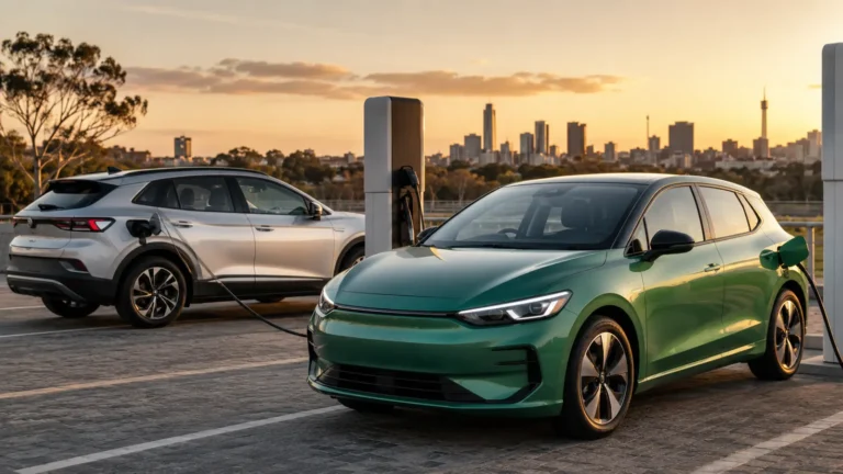 Affordable electric cars charging in Johannesburg, South Africa
