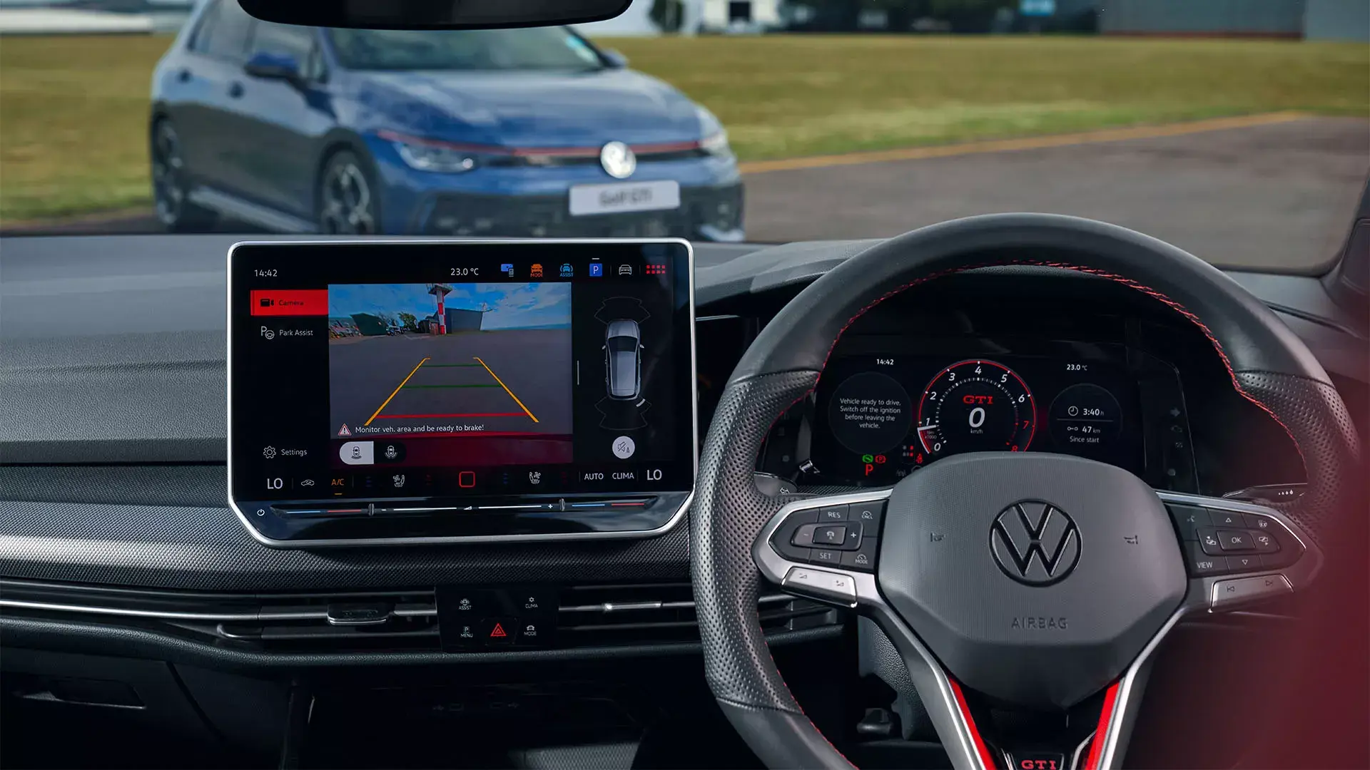 Right-hand-drive cockpit of the 2026 Volkswagen Golf GTI
